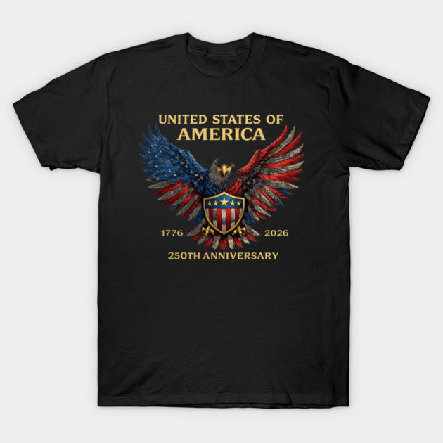 United States 250th Anniversary Eagle - T-Shirt, Sweatshirt, Hoodie