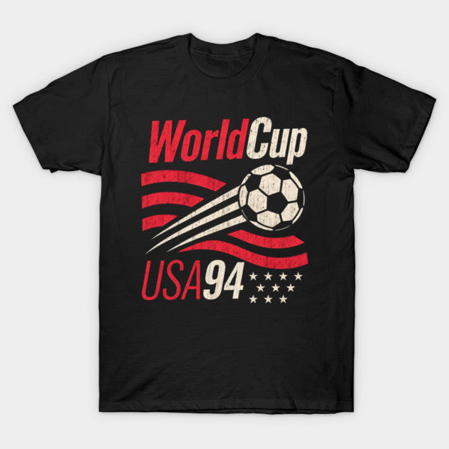 World Cup USA 94 Ball Graphic - Vintage Soccer Shooting Effect - T-Shirt, Sweatshirt, Hoodie