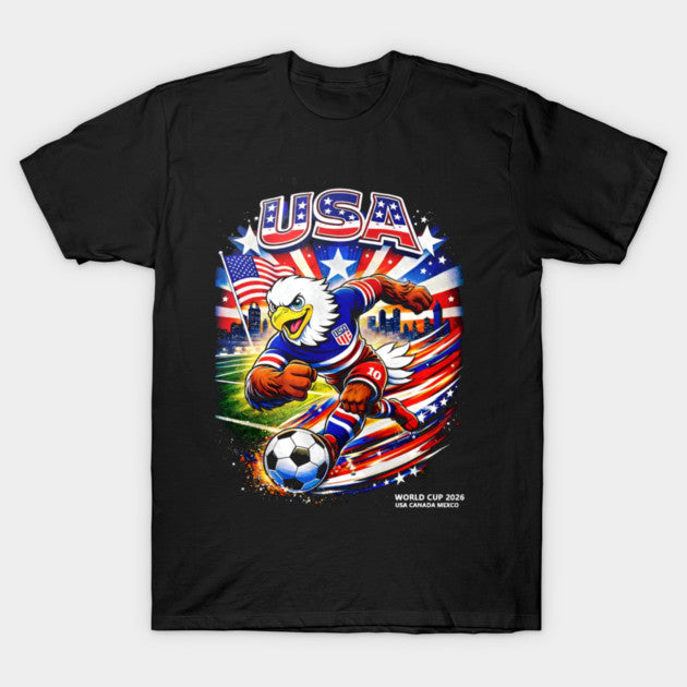 Patriotic Eagle Soccer Strike - T-Shirt, Sweatshirt, Hoodie