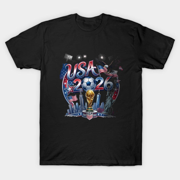 USA 2026 Soccer Skyline Night - T-Shirt, Sweatshirt, Hoodie