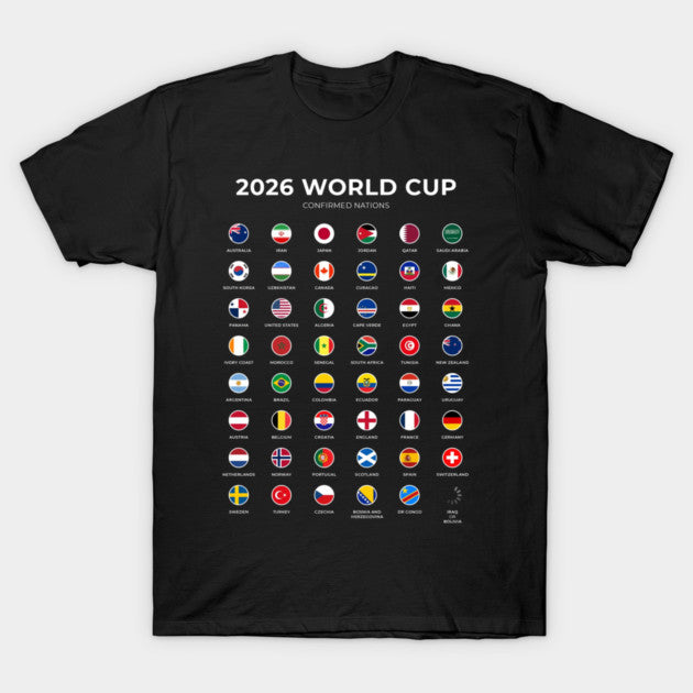 2026 World Cup All Countries Global Grid - T-Shirt, Sweatshirt, Hoodie