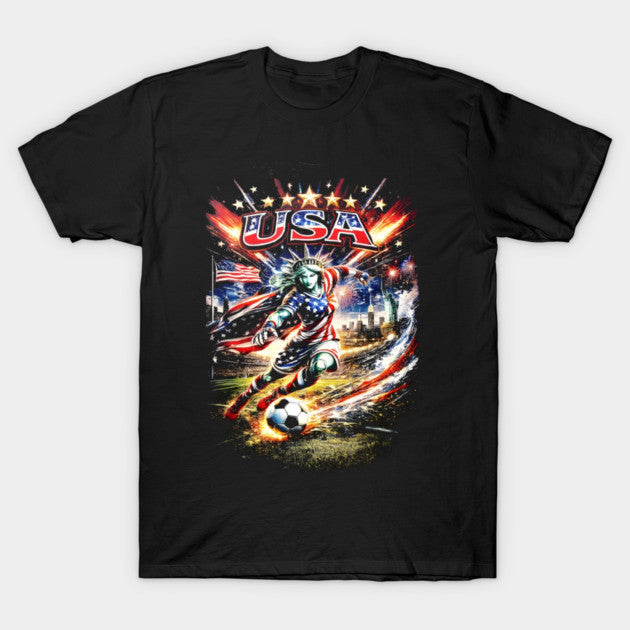 Stars and Stripes Soccer Action 2026 - T-Shirt, Sweatshirt, Hoodie