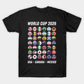 World Cup 2026 All Nation Flags - T-Shirt, Sweatshirt, Hoodie