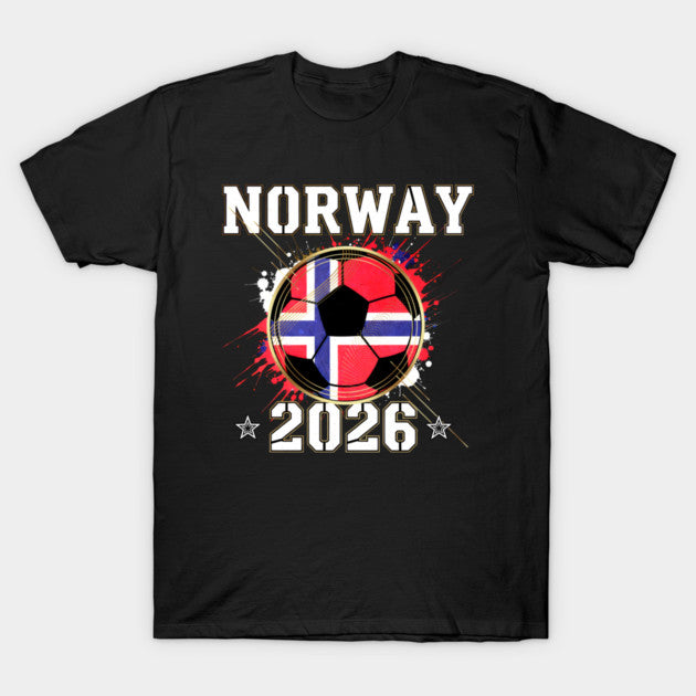 Front Print Norway Soccer World Cup 2026 - Norwegian Fan Gift - T-Shirt, Sweatshirt, Hoodie