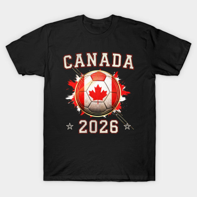 Front Print Canada Soccer World Cup 2026 - Canadian Fan Gift - T-Shirt, Sweatshirt, Hoodie