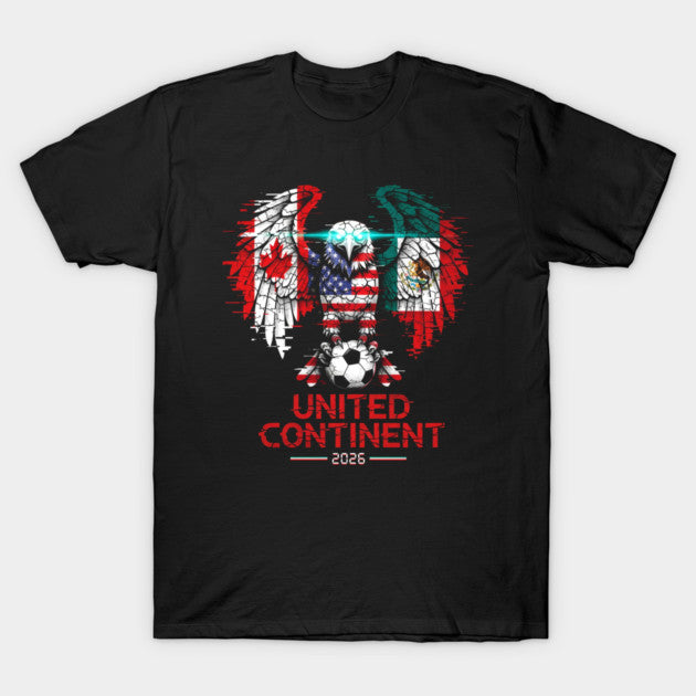 Glitched North America Eagle World Cup Soccer 2026 - T-Shirt, Sweatshirt, Hoodie