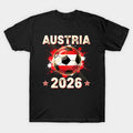 World Cup 2026 Austria Soccer Ball North America - Austrian Fan Gift - T-Shirt, Sweatshirt, Hoodie