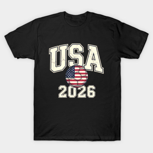 Vintage USA Soccer Ball American World Cup 2026 - T-Shirt, Sweatshirt, Hoodie