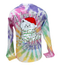 Southern Attitude Christmas Fine Cat Tie Dye - Adult & Kids T-Shirts, Sweatshirts & Hoodies apparel design preview 1