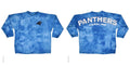 Carolina Panthers Logo Tie Dye Sweeper Oversized Top - Adult & Kids T-Shirts, Sweatshirts & Hoodies apparel design preview 1