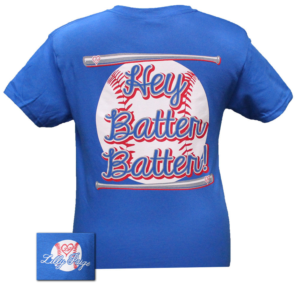 SALE Bjaxx Lilly Paige Preppy Baseball Hey Batter - Adult & Kids T-Shirts, Sweatshirts & Hoodies apparel design preview 1