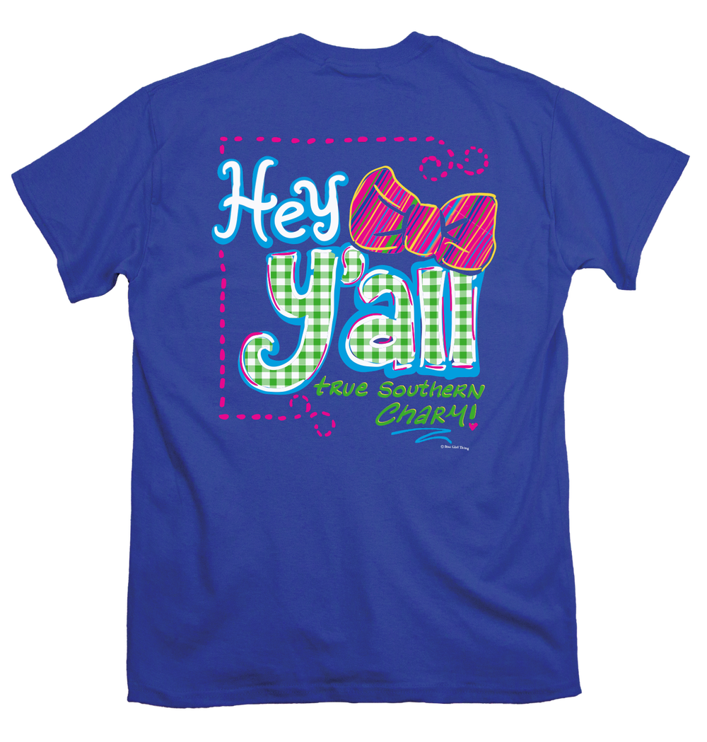 SALE Itsa girl Thing Hey Y'all Southern Charm Bow - Adult & Kids T-Shirts, Sweatshirts & Hoodies apparel design preview 1