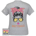 Girlie Girl Originals Preppy Messy Bun Softball - Adult & Kids T-Shirts, Sweatshirts & Hoodies apparel design preview 1