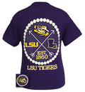 Louisiana State Arrow Pearls Girlie Bright - Adult & Kids T-Shirts, Sweatshirts & Hoodies apparel design preview 1
