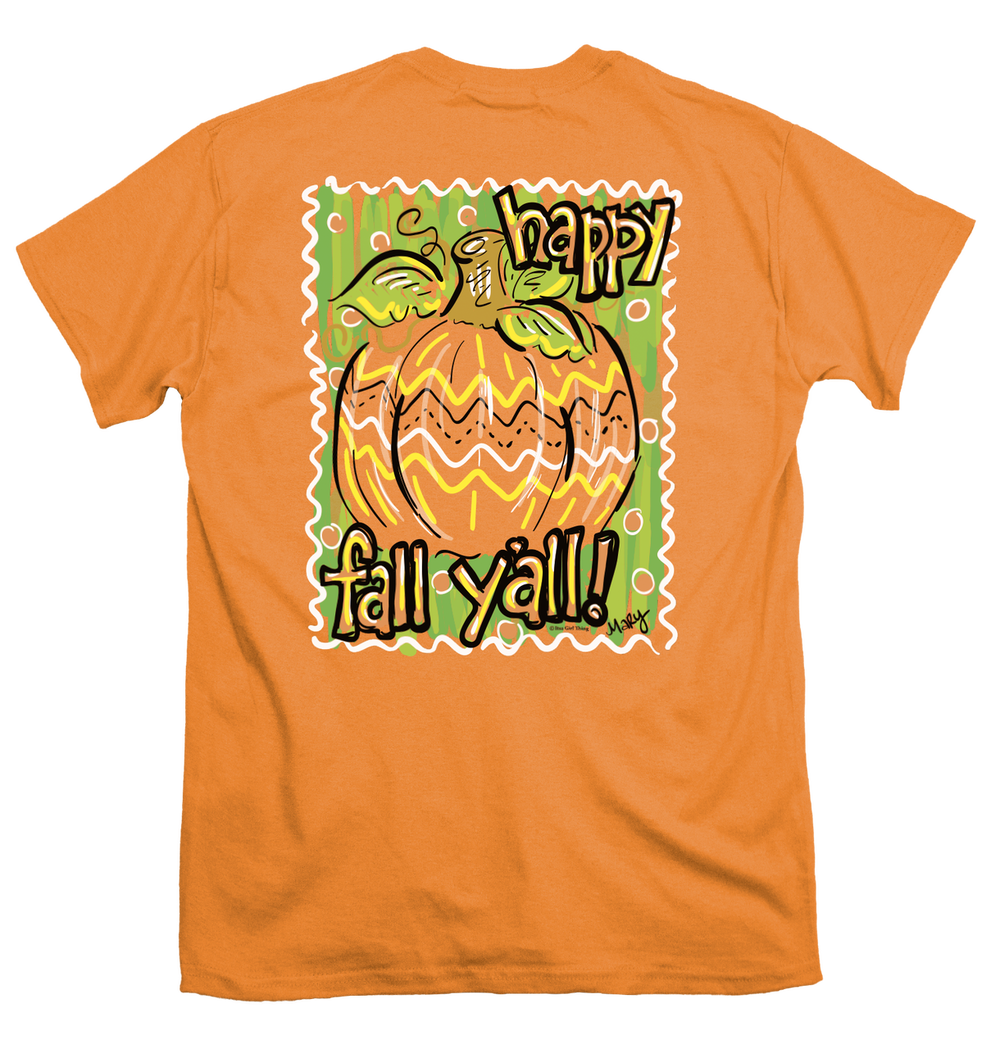 SALE Itsa Girl Thing it's Fall Y'all Pumpkin Bright - Adult & Kids T-Shirts, Sweatshirts & Hoodies apparel design preview 1