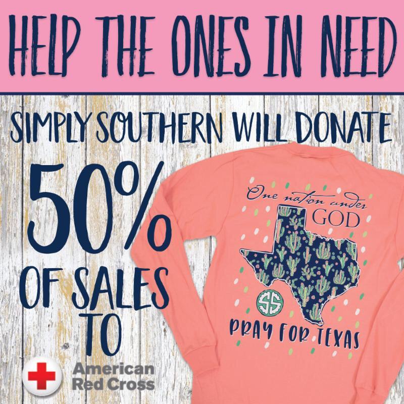 SALE Simply Southern Pray For Texas - Adult & Kids T-Shirts, Sweatshirts & Hoodies apparel design preview 2