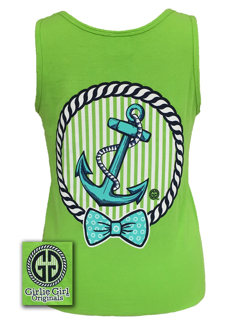 Girlie Girl Originals Collection Anchor Bow Logo - Adult & Kids T-Shirts, Sweatshirts & Hoodies apparel design preview 1