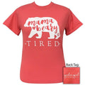 Girlie Girl Originals Preppy Mama Beary Tired - Adult & Kids T-Shirts, Sweatshirts & Hoodies apparel design preview 1