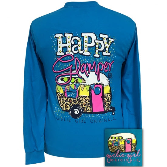 Girlie Girl Originals Preppy Happy Glamper - Adult & Kids T-Shirts, Sweatshirts & Hoodies apparel design preview 1