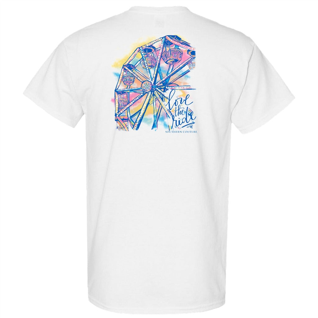 Southern Couture Classic Love The Ride Ferris Wheel - Adult & Kids T-Shirts, Sweatshirts & Hoodies apparel design preview 2