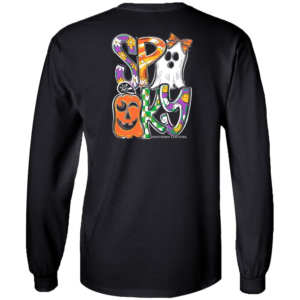 Southern Couture Classic Pattern Letter Spooky Fall - Adult & Kids T-Shirts, Sweatshirts & Hoodies apparel design preview 2