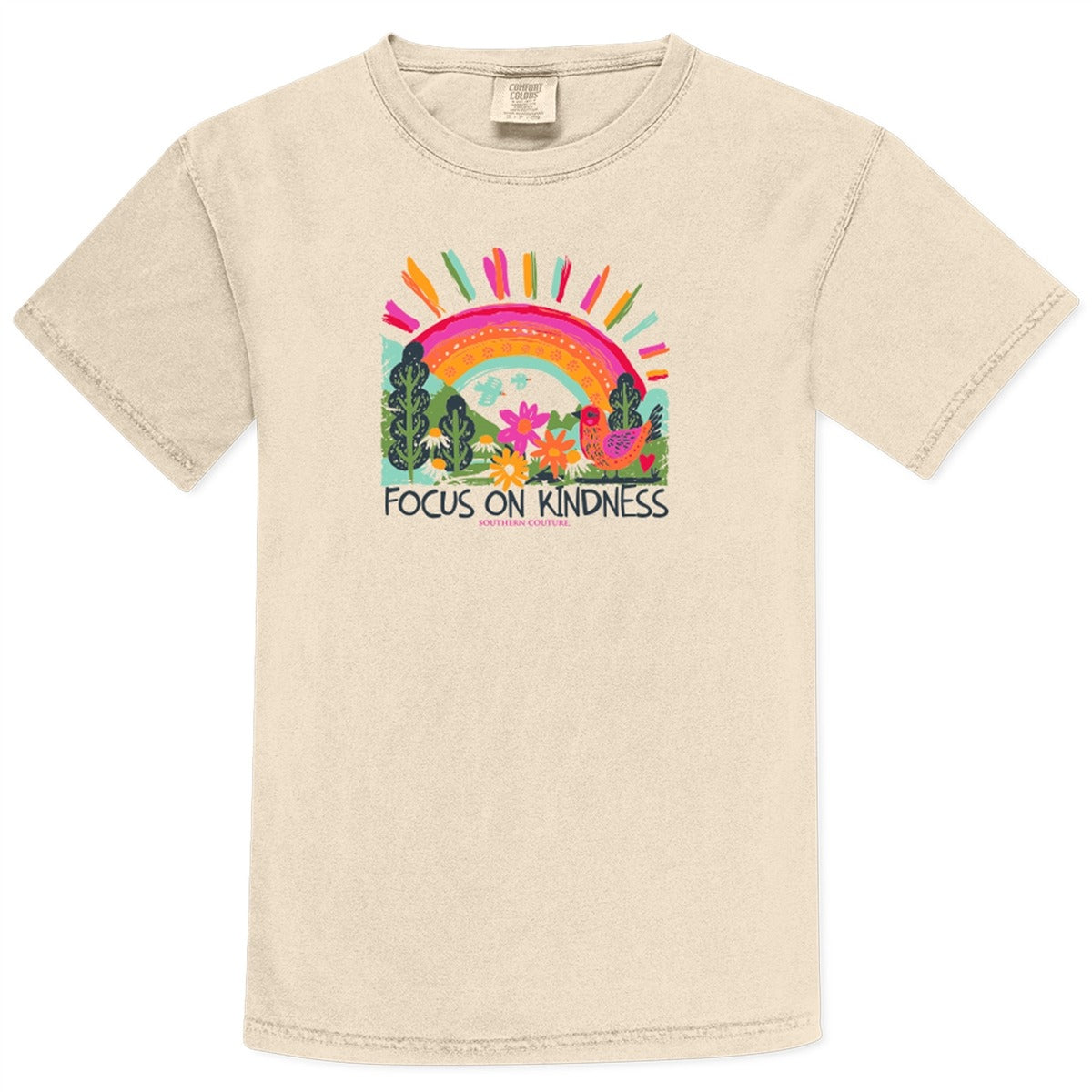 Southern Couture Focus On Kindness Comfort Colors - Adult & Kids T-Shirts, Sweatshirts & Hoodies apparel design preview 2