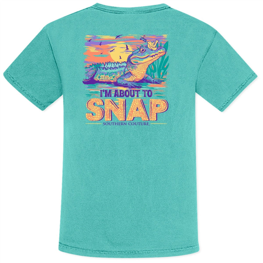 Southern Couture I'm About To Snap Comfort Colors - Adult & Kids T-Shirts, Sweatshirts & Hoodies apparel design preview 2