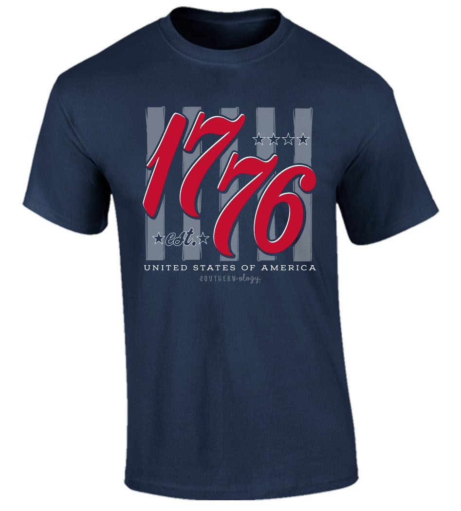 Southernology USA 1776 Statement Comfort Colors - Adult & Kids T-Shirts, Sweatshirts & Hoodies apparel design preview 2