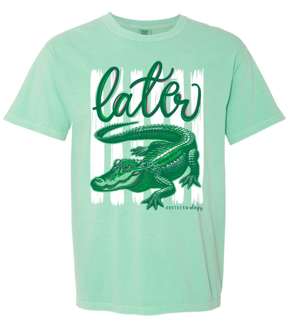 Southernology Later, Gator Comfort Colors - Adult & Kids T-Shirts, Sweatshirts & Hoodies apparel design preview 2