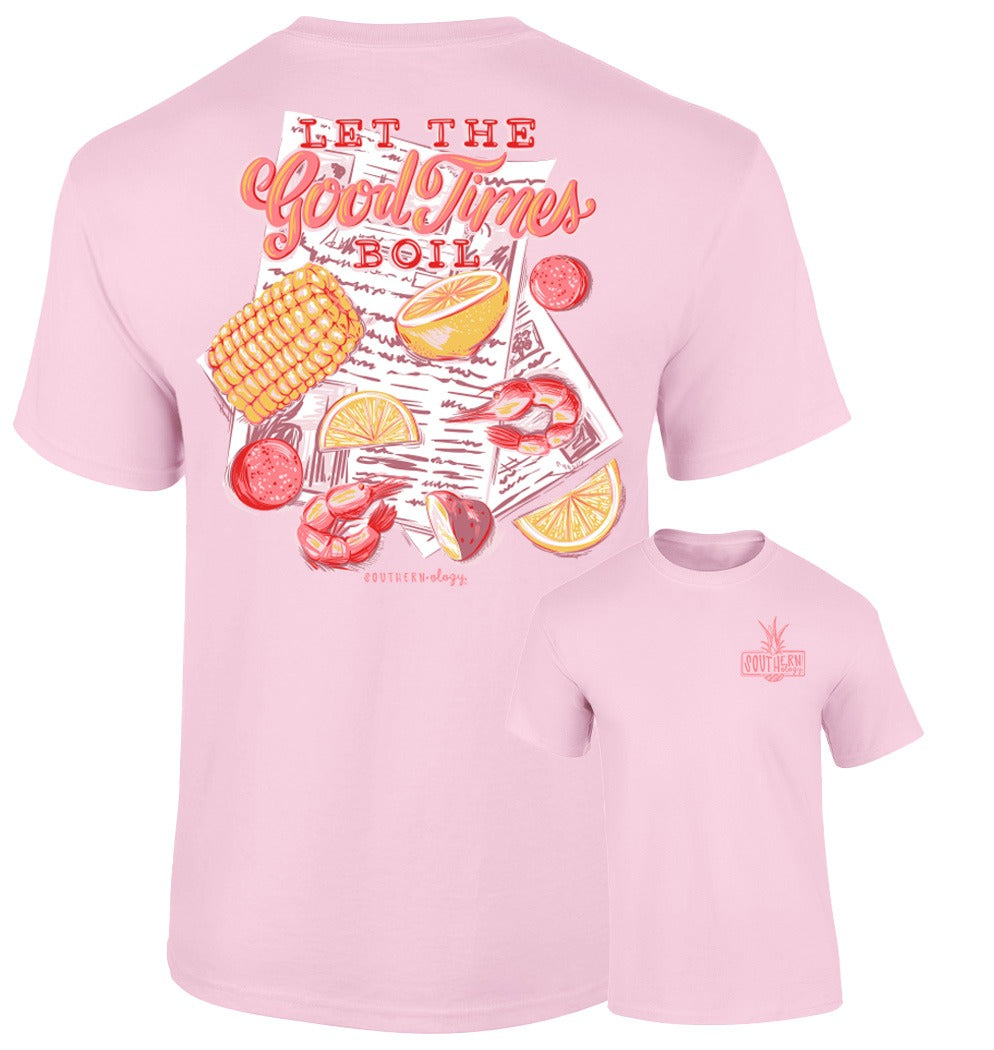 Southernology Good Times Boil Comfort Colors - Adult & Kids T-Shirts, Sweatshirts & Hoodies apparel design preview 2