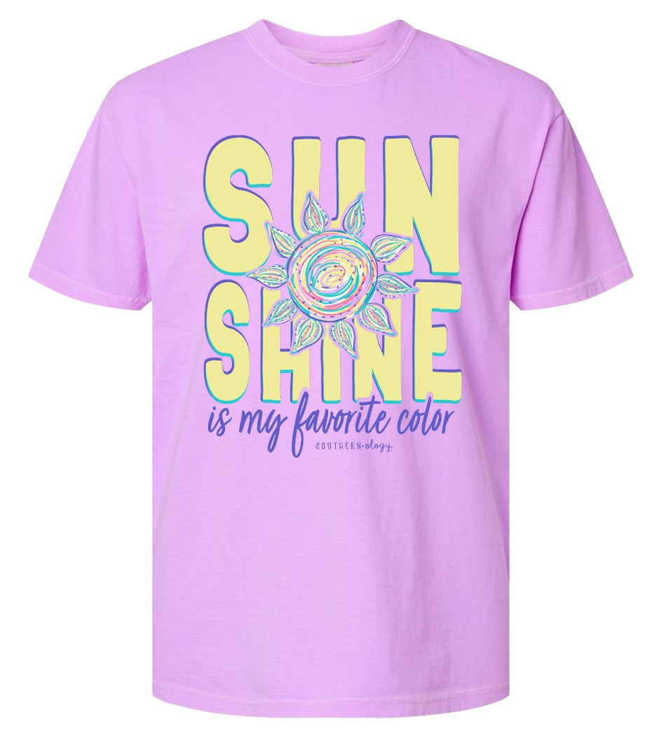 Southernology Sunshine is my Favorite Comfort Colors - Adult & Kids T-Shirts, Sweatshirts & Hoodies apparel design preview 2