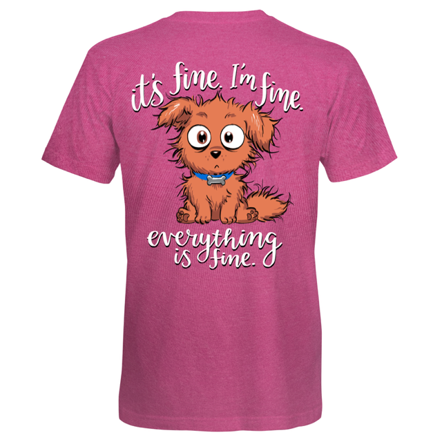 Southern Attitude I'm Fine Dog - Adult & Kids T-Shirts, Sweatshirts & Hoodies apparel design preview 2