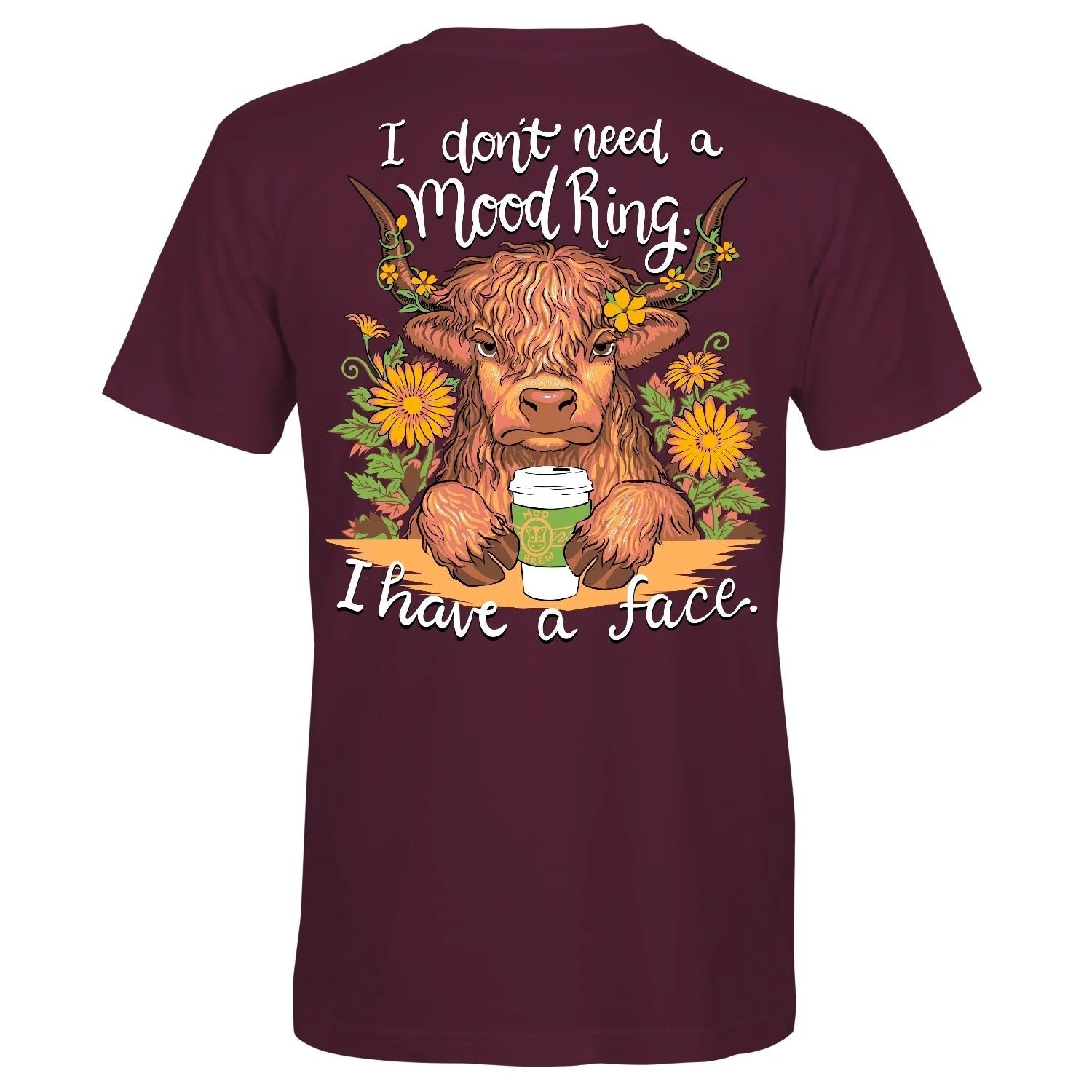 Southern Attitude Mood Ring Cow - Adult & Kids T-Shirts, Sweatshirts & Hoodies apparel design preview 2