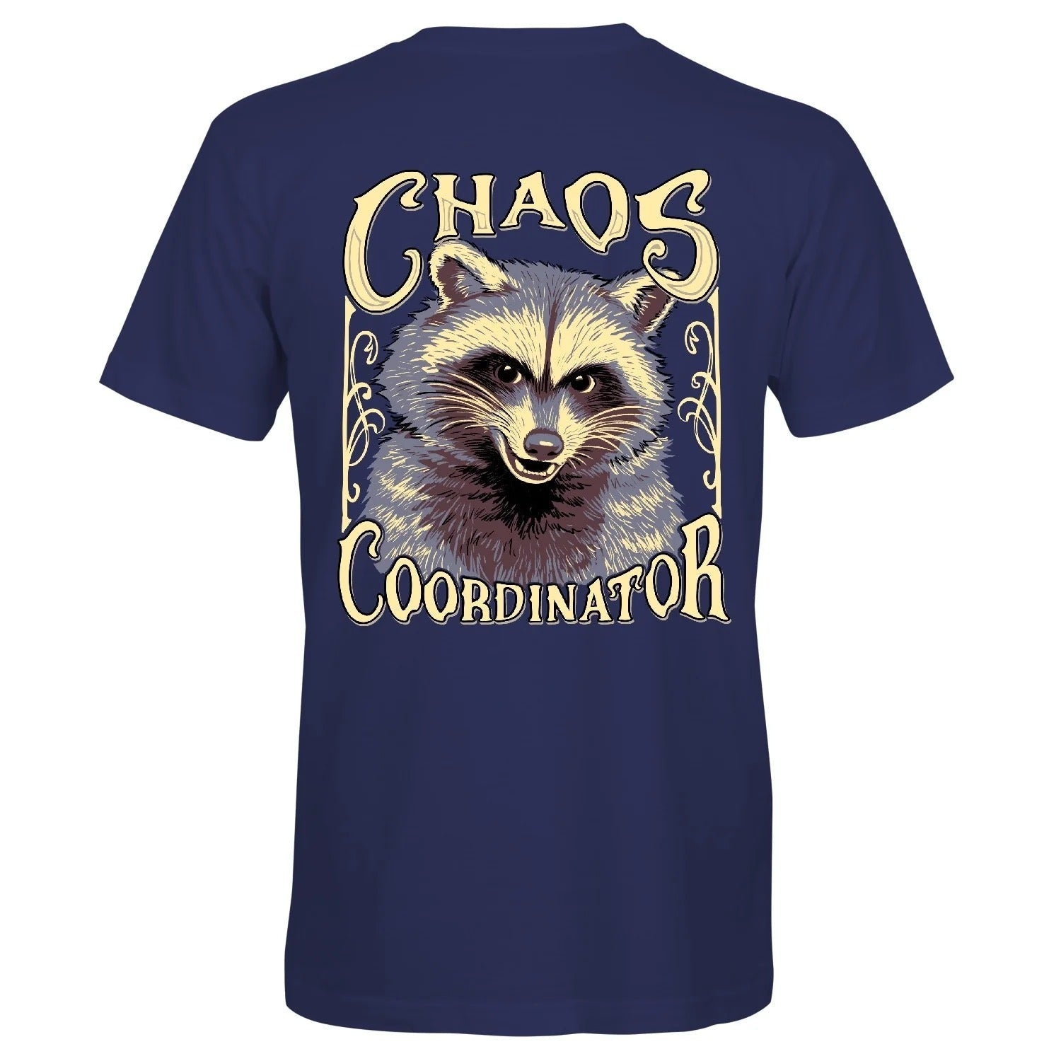 Southern Attitude Chaos Coordinator Raccoon - Adult & Kids T-Shirts, Sweatshirts & Hoodies apparel design preview 2