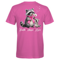 Southern Attitude Breast Cancer Dandelion Raccoons - Adult & Kids T-Shirts, Sweatshirts & Hoodies apparel design preview 1