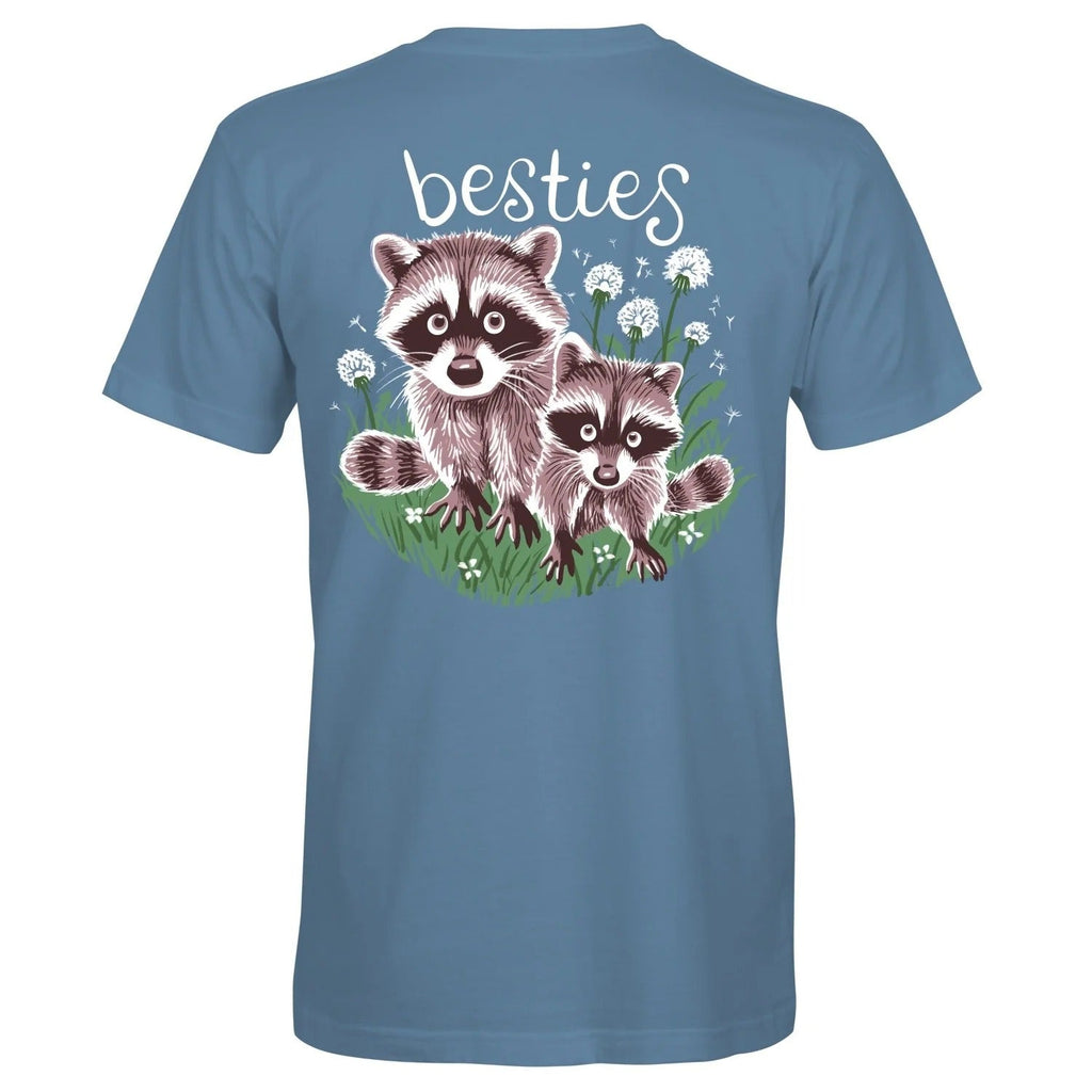 Southern Attitude Besties Raccoon - Adult & Kids T-Shirts, Sweatshirts & Hoodies apparel design preview 2