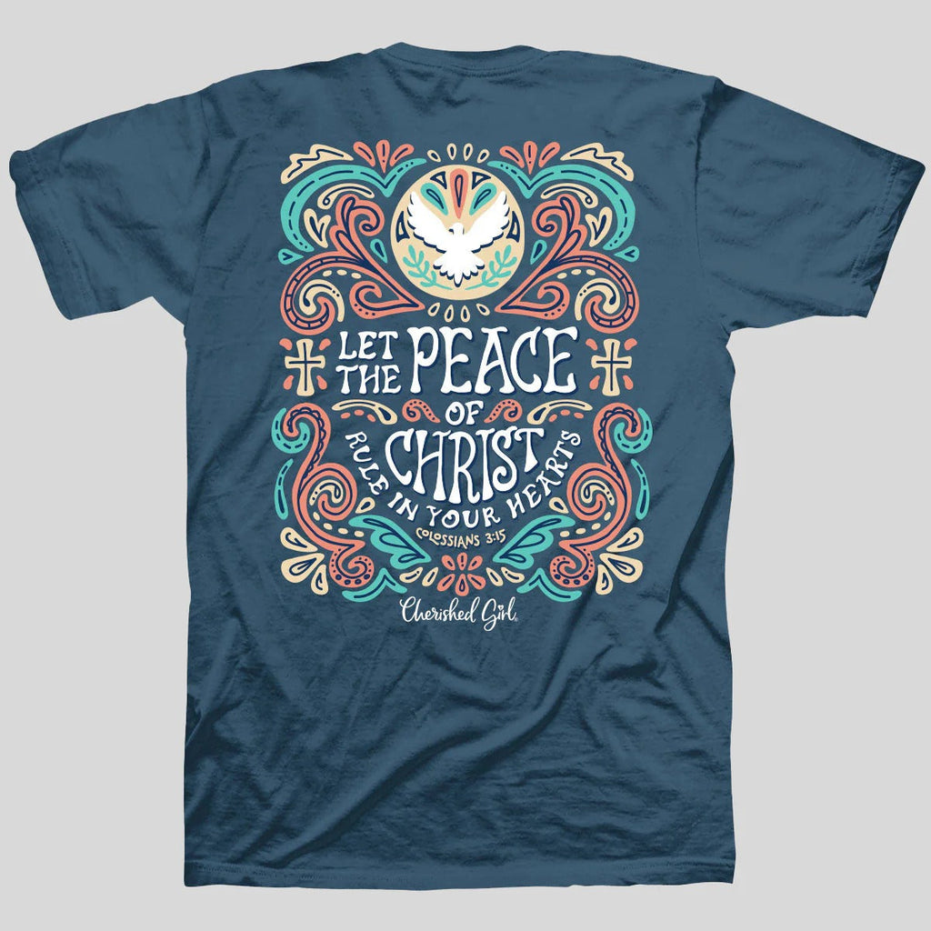 Cherished Girl Peace Of Christ Faith - Adult & Kids T-Shirts, Sweatshirts & Hoodies apparel design preview 2