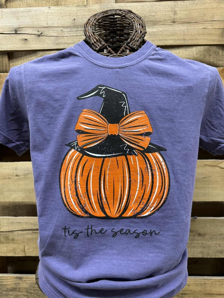 Southern Chics Pumpkin Bow Fall Comfort Colors - Adult & Kids T-Shirts, Sweatshirts & Hoodies apparel design preview 2