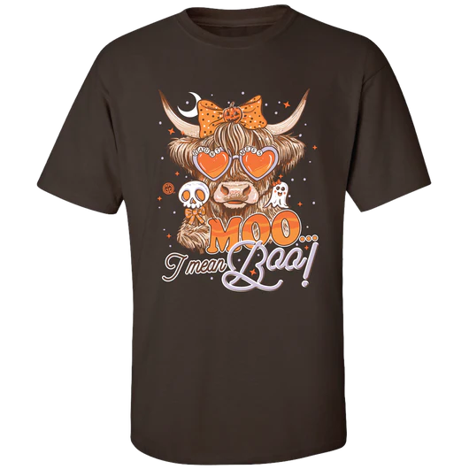 Girlie Girl Originals Moo Boo Highland Cow Fall - Adult & Kids T-Shirts, Sweatshirts & Hoodies apparel design preview 2