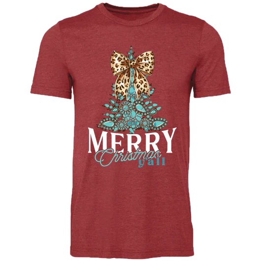 Girlie Girl Lulu Mac Christmas Tree Concho Canvas - Adult & Kids T-Shirts, Sweatshirts & Hoodies apparel design preview 2