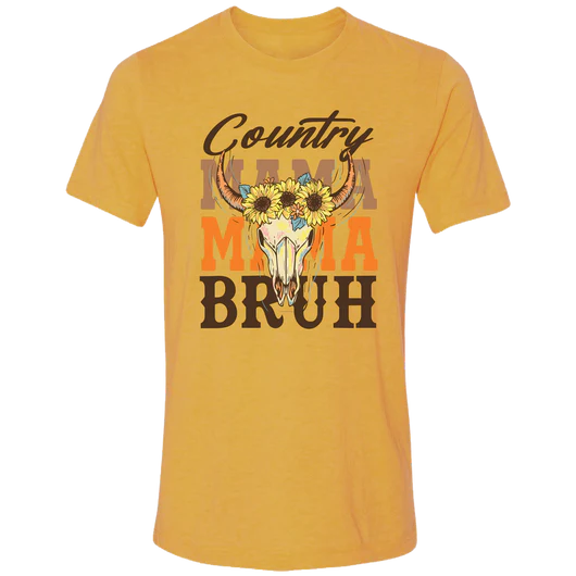 Girlie Girl Lulu Mac Country Mama Bruh Canvas - Adult & Kids T-Shirts, Sweatshirts & Hoodies apparel design preview 2
