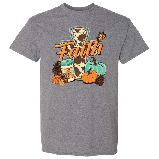 Girlie Girl Originals Faith Fall Pumpkin - Adult & Kids T-Shirts, Sweatshirts & Hoodies apparel design preview 2