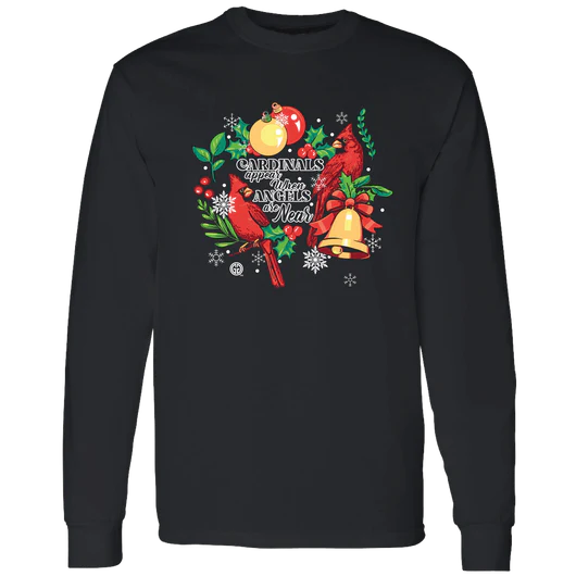 Girlie Girl Originals Christmas Cardinal Holiday - Adult & Kids T-Shirts, Sweatshirts & Hoodies apparel design preview 2
