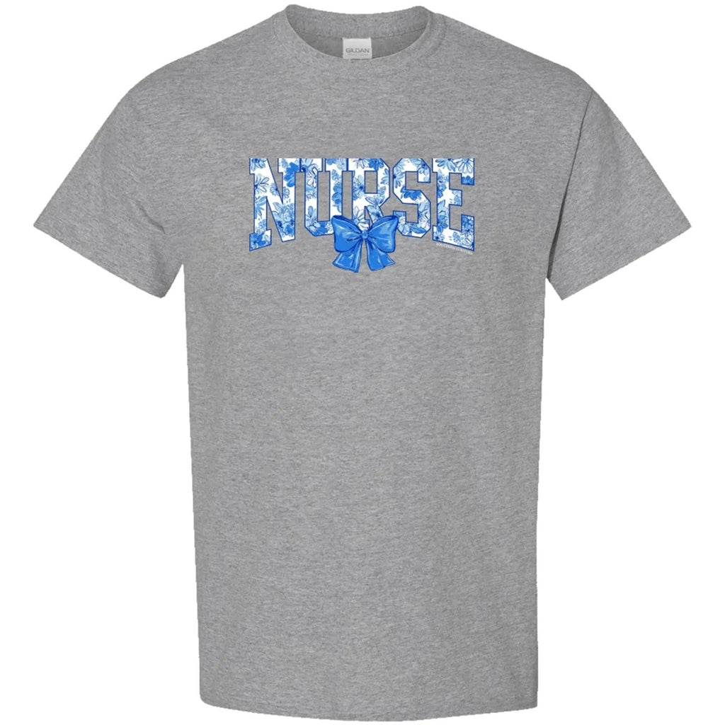 Southern Couture Soft Nurse With Bow - Adult & Kids T-Shirts, Sweatshirts & Hoodies apparel design preview 2