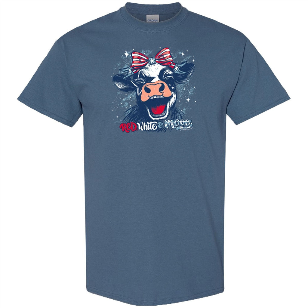 Southern Couture Soft USA Red White and Moo - Adult & Kids T-Shirts, Sweatshirts & Hoodies apparel design preview 2