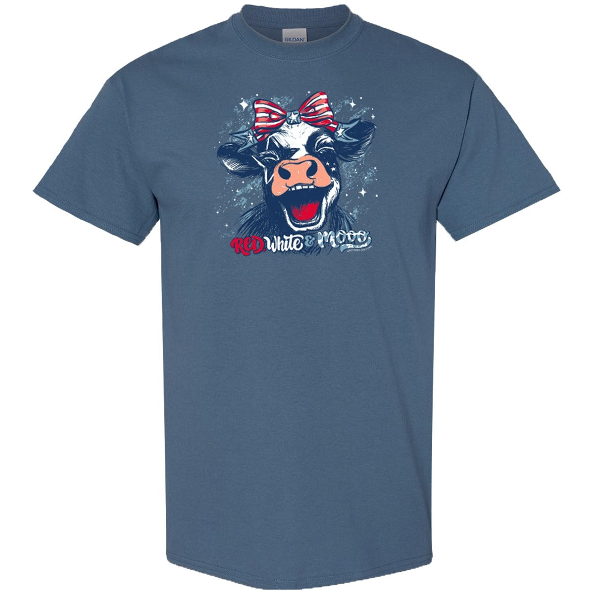 Southern Couture Soft USA Red White and Moo - Adult & Kids T-Shirts, Sweatshirts & Hoodies apparel design preview 2