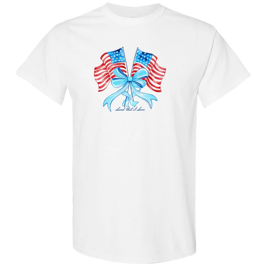 Southern Couture Soft USA Land That I Love Flags - Adult & Kids T-Shirts, Sweatshirts & Hoodies apparel design preview 2