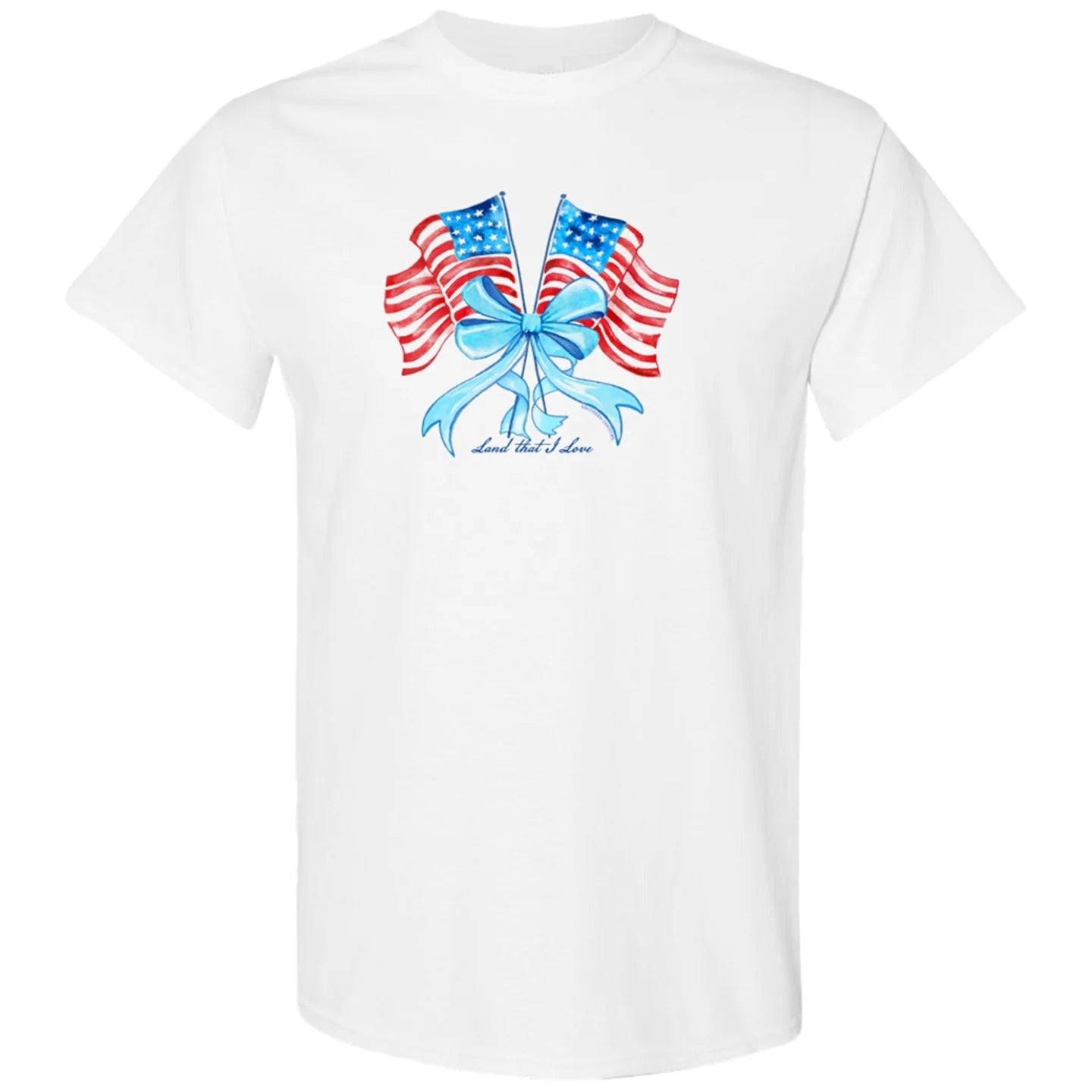 Southern Couture Soft USA Land That I Love Flags - Adult & Kids T-Shirts, Sweatshirts & Hoodies apparel design preview 2