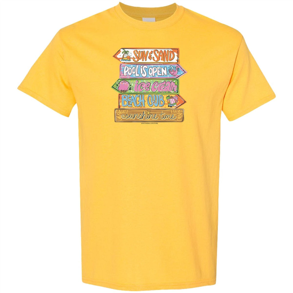 Southern Couture Soft Sun and Sand Sign Beach - Adult & Kids T-Shirts, Sweatshirts & Hoodies apparel design preview 2