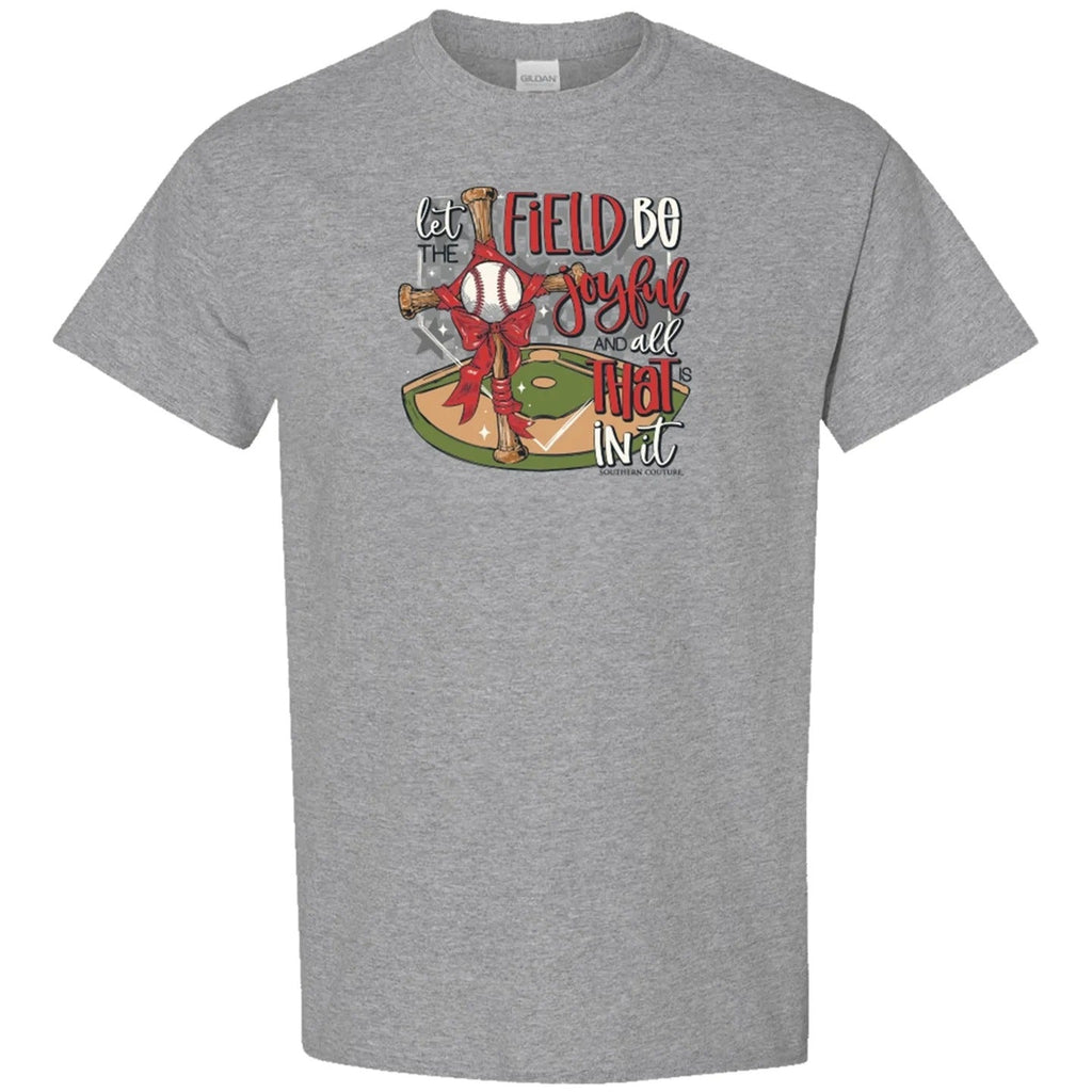 Southern Couture Soft Field Be Joyful Baseball - Adult & Kids T-Shirts, Sweatshirts & Hoodies apparel design preview 2